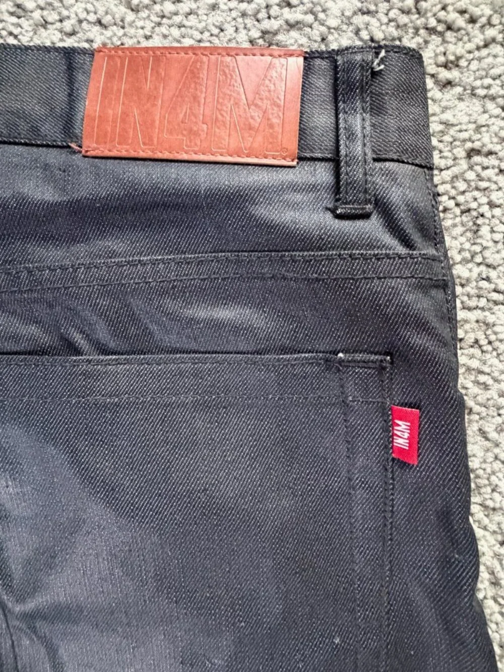 IN4MA-TION - IN4M - Special Waxed Denim Jeans - Men's Sz. 34 Gray - Excel. Cond.